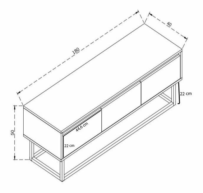 TV stolek/skříňka Tila 180