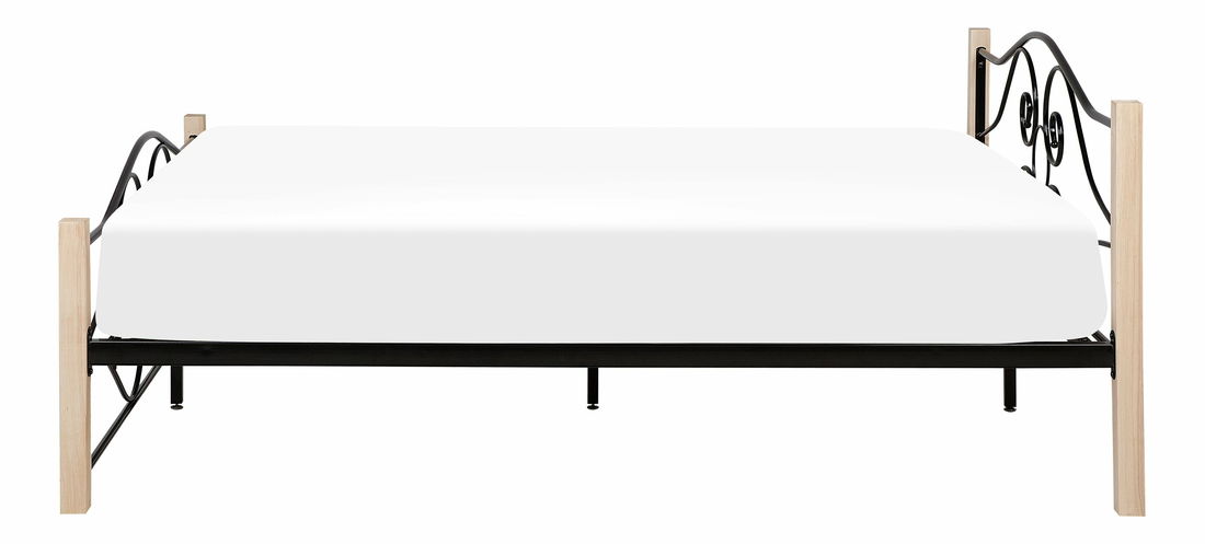 Manželská postel 160 cm FLANGE (s roštem) (černá)