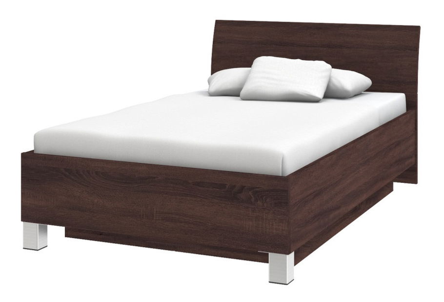 Jednolůžková postel 120 cm Decodom Uno Typ P-120 (s roštem) (dub řezaný schoko)