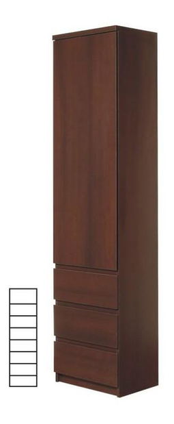 Skříň Percy Typ 10 1D-3S