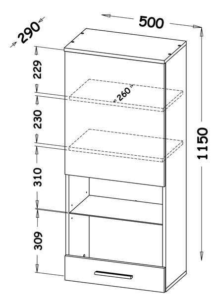 Obývací stěna Clover II (s osvětlením)