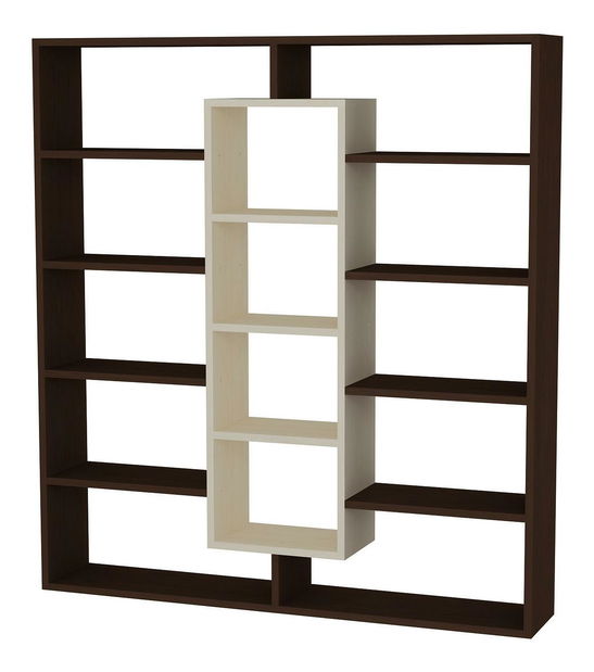 Regál Apple (wenge + krémová)