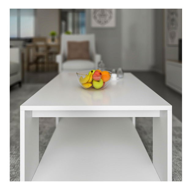 Konferenční stolek Line (bílá)