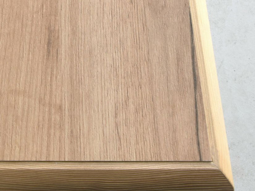 Regál Kenny 05 (craft bílý + craft zlatý)