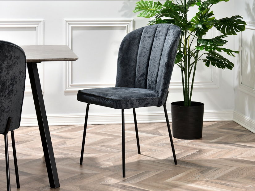 Jídelní židle Obrar (grafitová + černá)