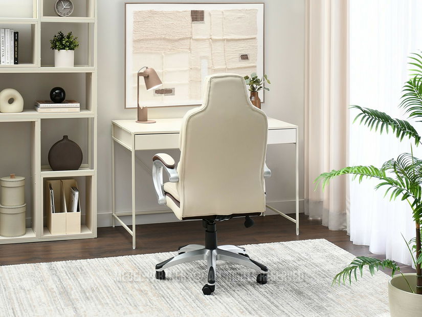 Kancelářské křeslo Abelendes (hnědá + šedá)