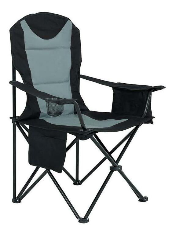 Kempová židle Futo (černá + šedá)