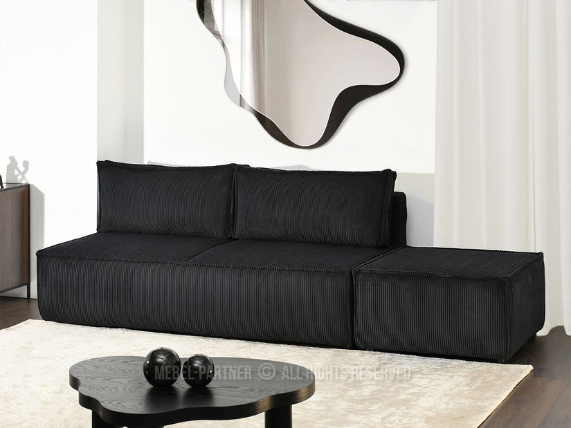Pohovka dvousedačka Nazismo (černá)