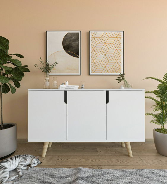 Skříňka Veria (dub safírový + antracit)