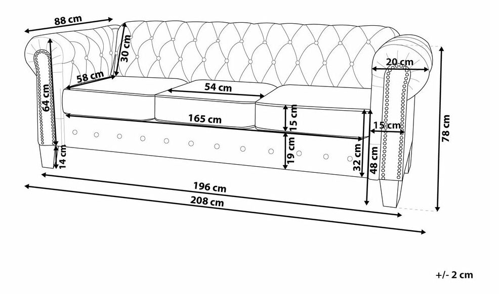 Pohovka Chichester (béžová)