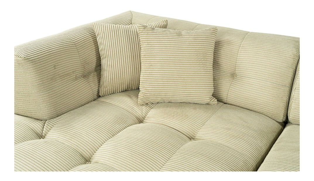 Rohová sedačka Cadellona (L) (zelená)