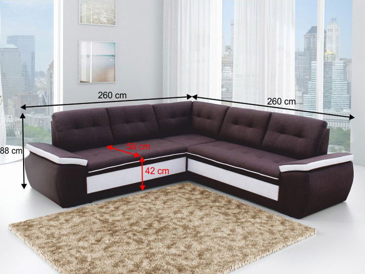 Rohová sedací souprava Marco (P)