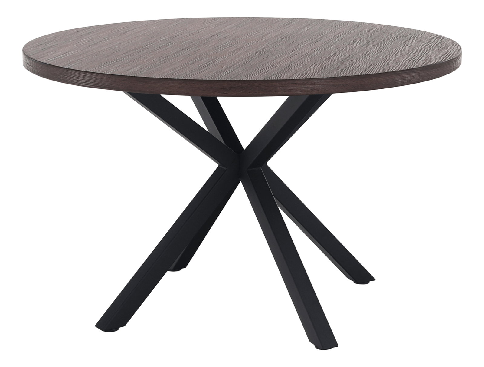 Jídelní stůl Marica (tmavě hnědá + černá)