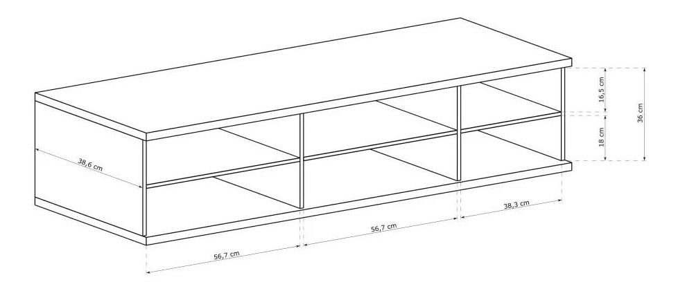 TV stolek/skříňka Claudi 06 (dub artisan)