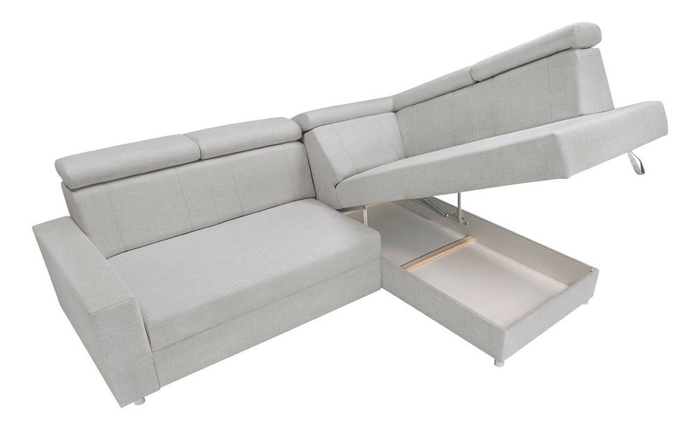 Rohová sedací souprava BRW Lone 2F.RECBK (šedá) (P)