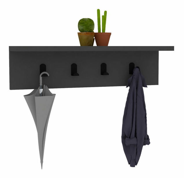 Nástěnná police WE 64 (antracit)