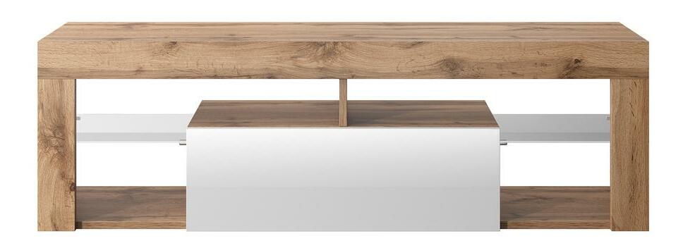 TV skříňka/stolek Bionca (dub lancelot + bílá)