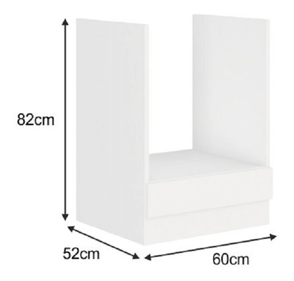 Skříňka na sporák Strolis 60 DG BB (bílá)