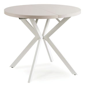 Rozkládací jídelní stůl Localizado (kašmír + bílá) (pro 4-6 osob)