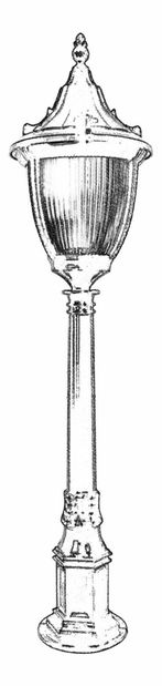 Venkovní podlahové svítidlo Dara (černá)