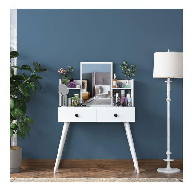 Toaletní stolek Bivake 3 (bílá)