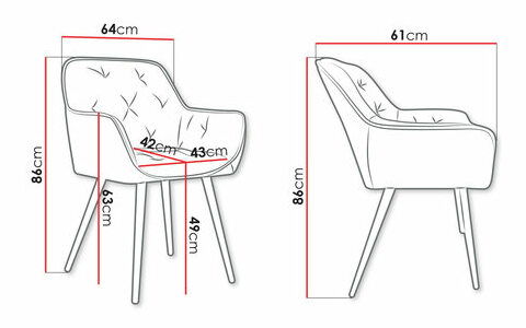 Jídelní židle Alunax (béžová + černá)