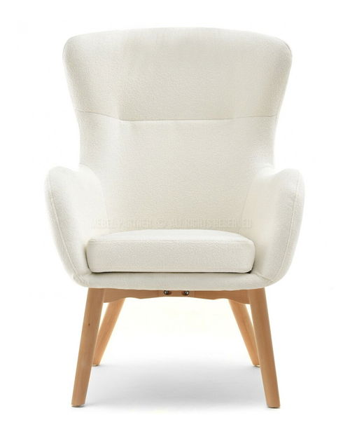 Křeslo Léto (bílá + buk)