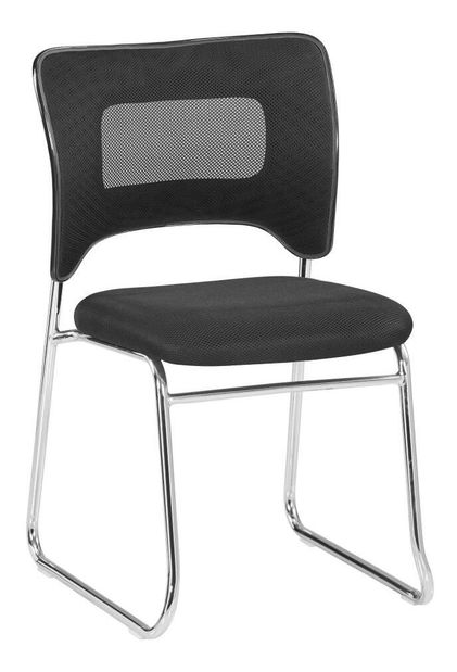 Konferenční židle Delia (černá + chrom)