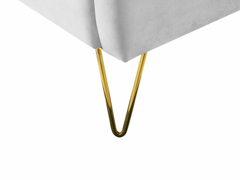 Manželská postel 180 cm Alise (šedá) (s roštem)