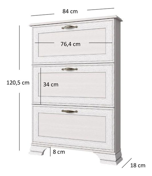 Botník Terina (woodline krém)