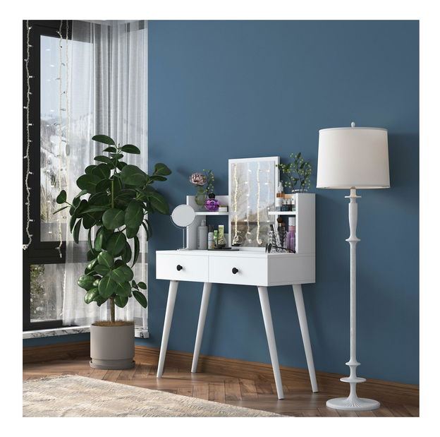 Toaletní stolek Bivake 3 (bílá)