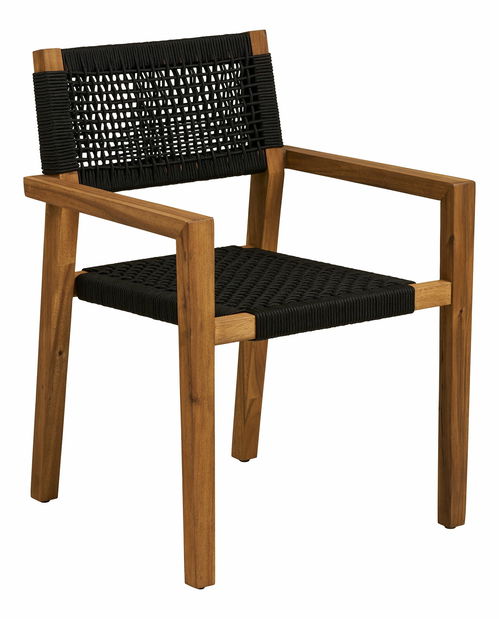 Zahradní židle Annina (přírodní + černá)