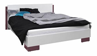 Manželská postel 160 cm Laurenia (fialová) (s roštem)