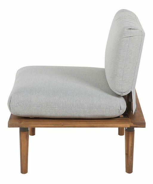 Zahradní sedací souprava Fresno (světle šedá) (2 křesla)