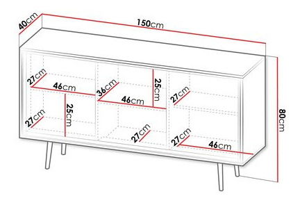 Komoda Caico CZ-1 (kašmír)