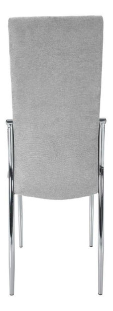 Jídelní židle Adore (šedá + chrom)