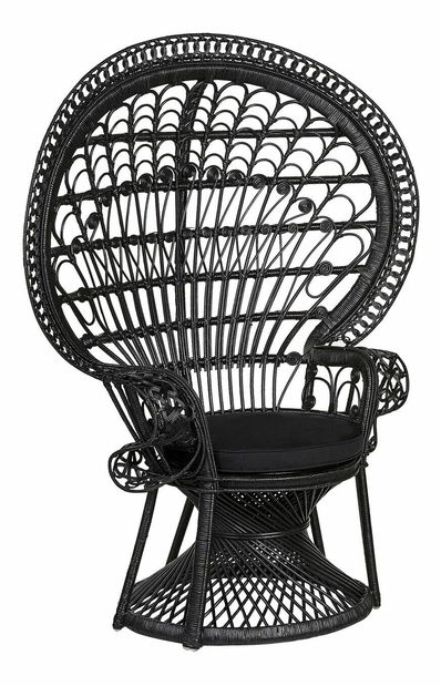 Zahradní křeslo Elixane (černá)