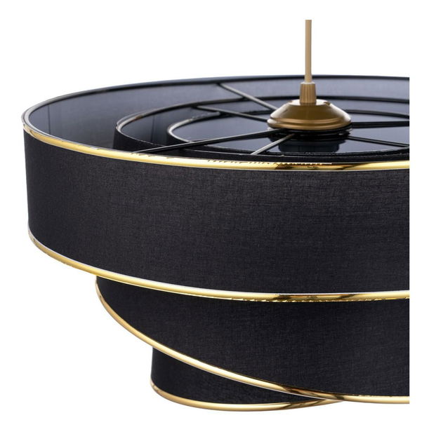 Stropní svítidlo Luxedanto 2 (černá + zlatá)