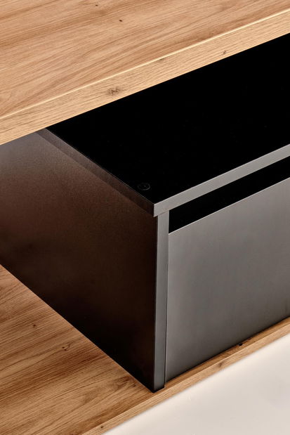 Konferenční stolek Perenna (dub wotan + černá)