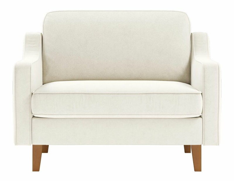 Křeslo Dělají L (karamelová + ořech)