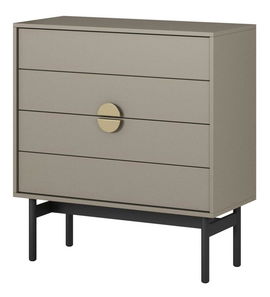 Komoda Stellia S4 (cappuccino + černá)