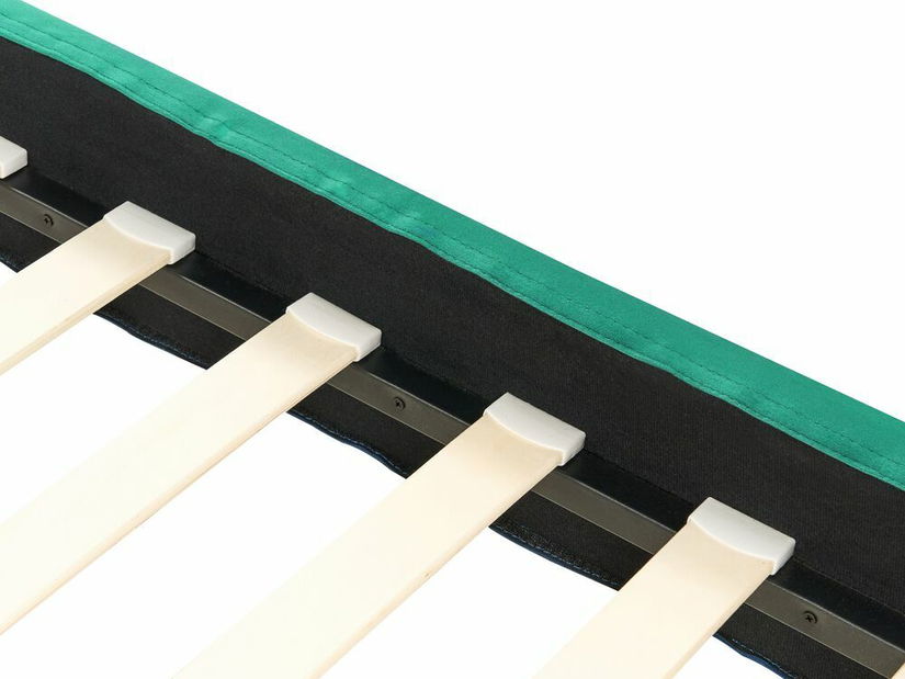 Manželská postel 140 cm Ferdinand (zelená) (s roštem)