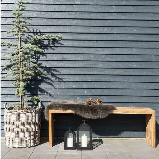 Set 2 ks proutěných květináčů Ivelina (hnědá)