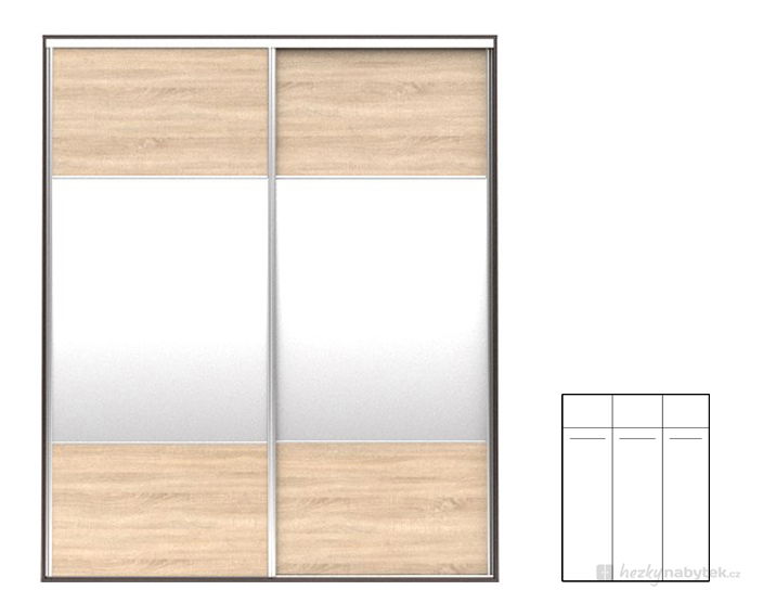 Šatní skříň BRW F19 SZF2M/200