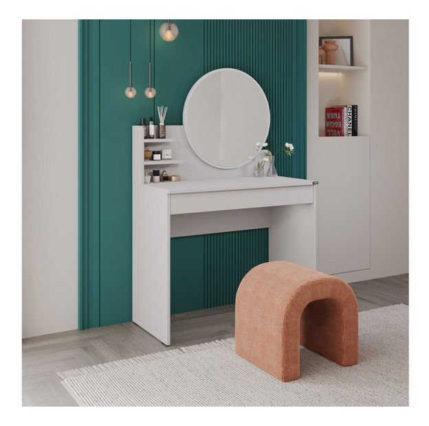 Toaletní stolek Trinity 2 (bílá) (se zrcadlem)