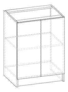 Dolní kuchyňská skříňka Lenna LV-11 (sonoma světlá)