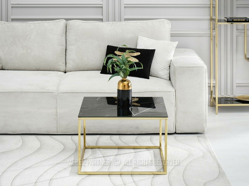 Konferenční stolek Bella M (černá + zlatá)