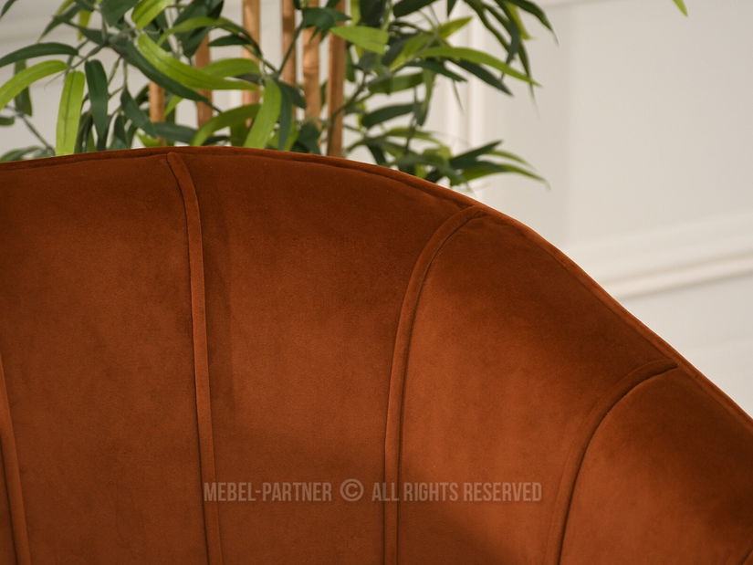 Pohovka Etimee S (měděná + zlatá)