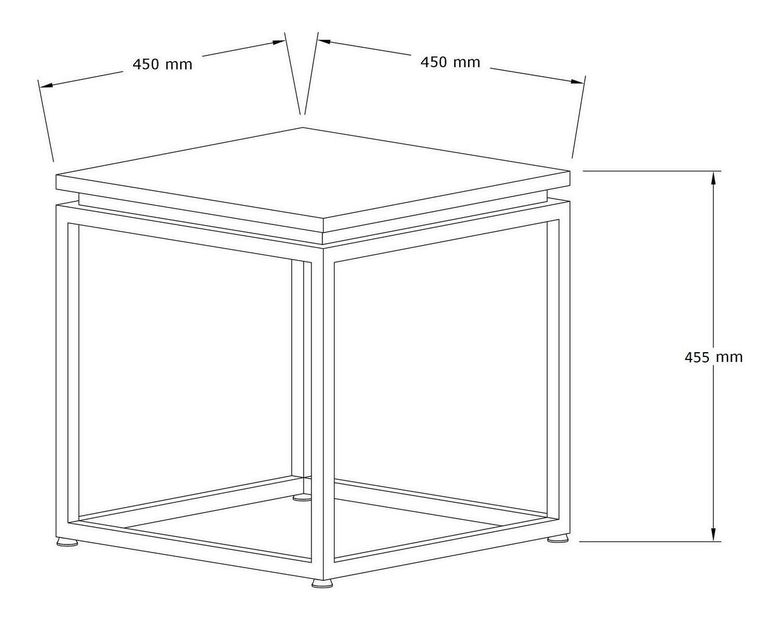 Konferenční stolek Domepo 1 (černá)