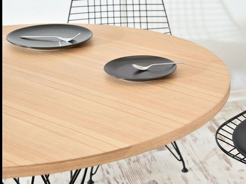 Jídelní stůl Torpedo (popelavá + černá)